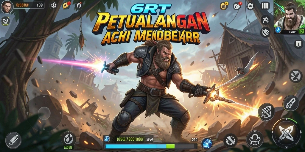 Screenshot gameplay 6RT menampilkan aksi mendebarkan dan grafis memukau.
