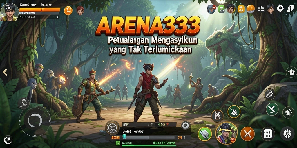 Tampilan gameplay ARENA333 yang menakjubkan dan menarik.