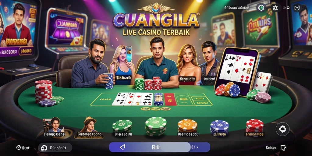 Cuplikan gameplay Live Casino yang mendebarkan di CUANGILA.