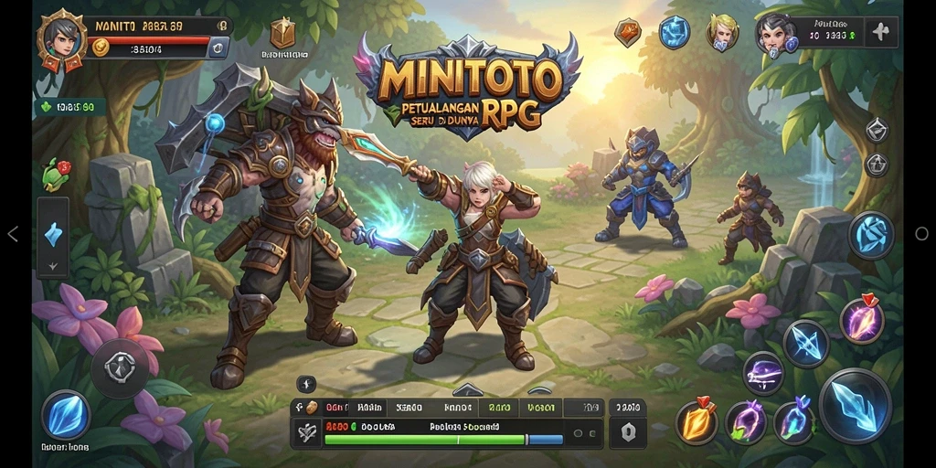 Screenshot gameplay MINITOTO menampilkan aksi seru dan visual RPG yang menarik.