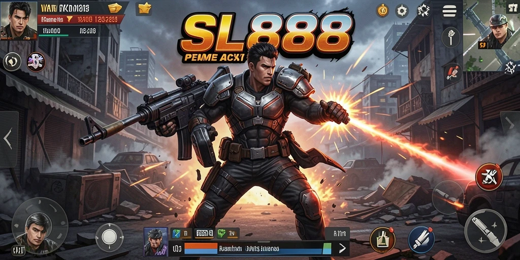 Screenshot gameplay SL888 menampilkan aksi mendebarkan dan grafis berkualitas.