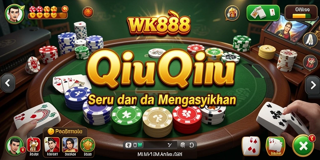 Tampilan permainan QiuQiu yang seru dan mendebarkan di WK888.